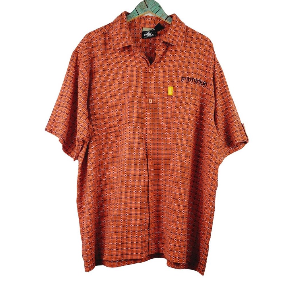 Vintage PNB National Oversized Button-up Woven Shirt Sz XL